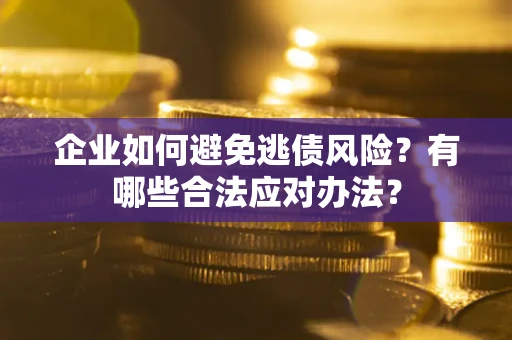 武汉企业如何避免逃债风险？有哪些合法应对办法？