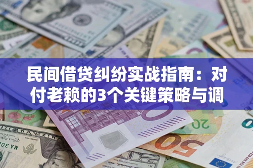 武汉民间借贷纠纷实战指南：对付老赖的3个关键策略与调解盲区解析