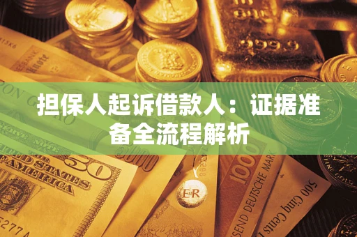 武汉担保人起诉借款人：证据准备全流程解析