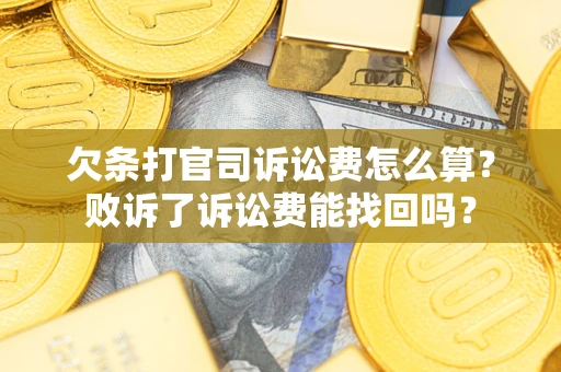 武汉欠条打官司诉讼费怎么算？败诉了诉讼费能找回吗？