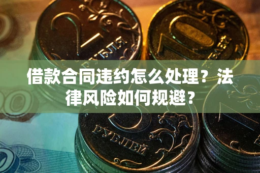 武汉借款合同违约怎么处理？法律风险如何规避？