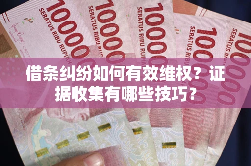 武汉借条纠纷如何有效维权？证据收集有哪些技巧？