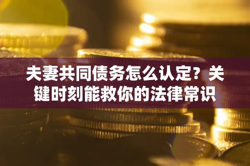 武汉夫妻共同债务怎么认定？关键时刻能救你的法律常识